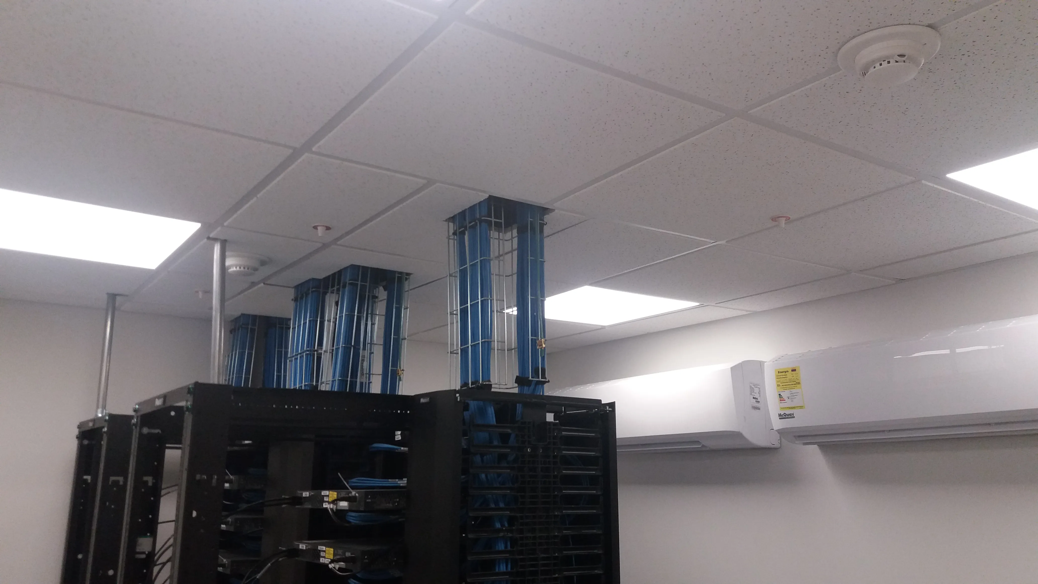 Proyecto de data center de Anpala: sala terminada
